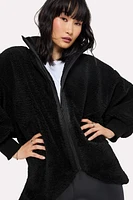 Oversized Faux Shearling Cocoon Jacket