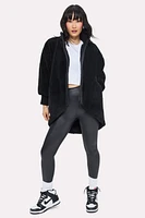 Oversized Faux Shearling Cocoon Jacket