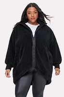 Oversized Faux Shearling Cocoon Jacket