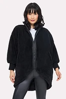 Oversized Faux Shearling Cocoon Jacket