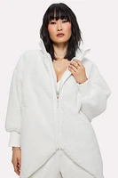 Oversized Teddy Cocoon Jacket