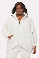 Oversized Teddy Cocoon Jacket