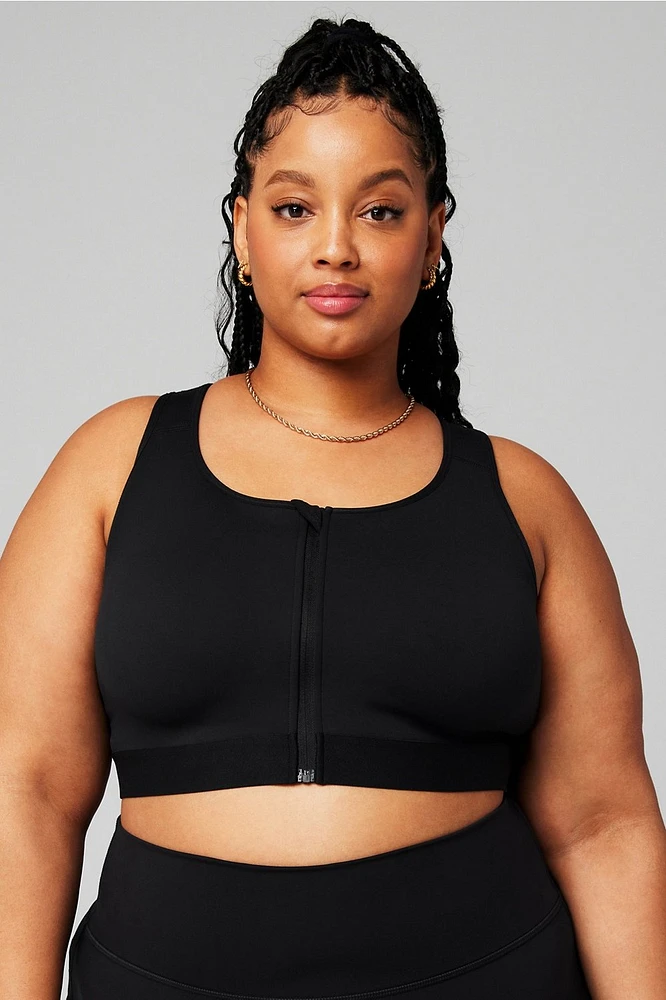 Front Zip High Impact Sports Bra