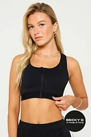 Front Zip High Impact Sports Bra