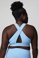 Oasis Rib Twist Medium Impact Sports Bra