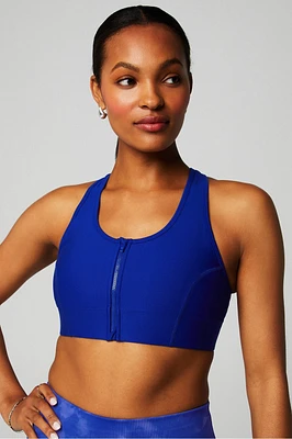 On-The-Go Zip Medium Impact Sports Bra