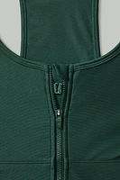 On-The-Go Front Zip Medium Impact Sports Bra