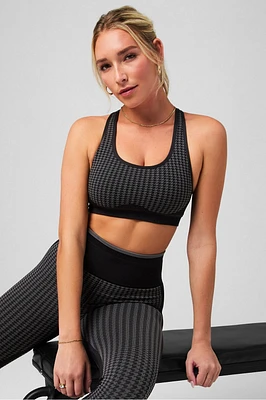 Low Impact Seamless Houndstooth Bra