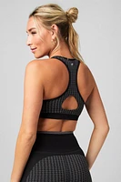 Low Impact Seamless Houndstooth Bra