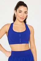 Essential Front Zip Medium Impact Sports Bra