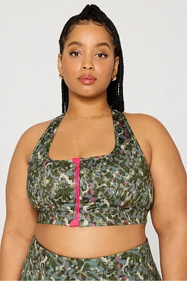 Essential Front Zip Medium Impact Sports Bra