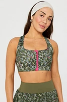 Essential Front Zip Medium Impact Sports Bra