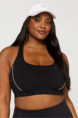 Essential Medium Impact Piped Sports Bra
