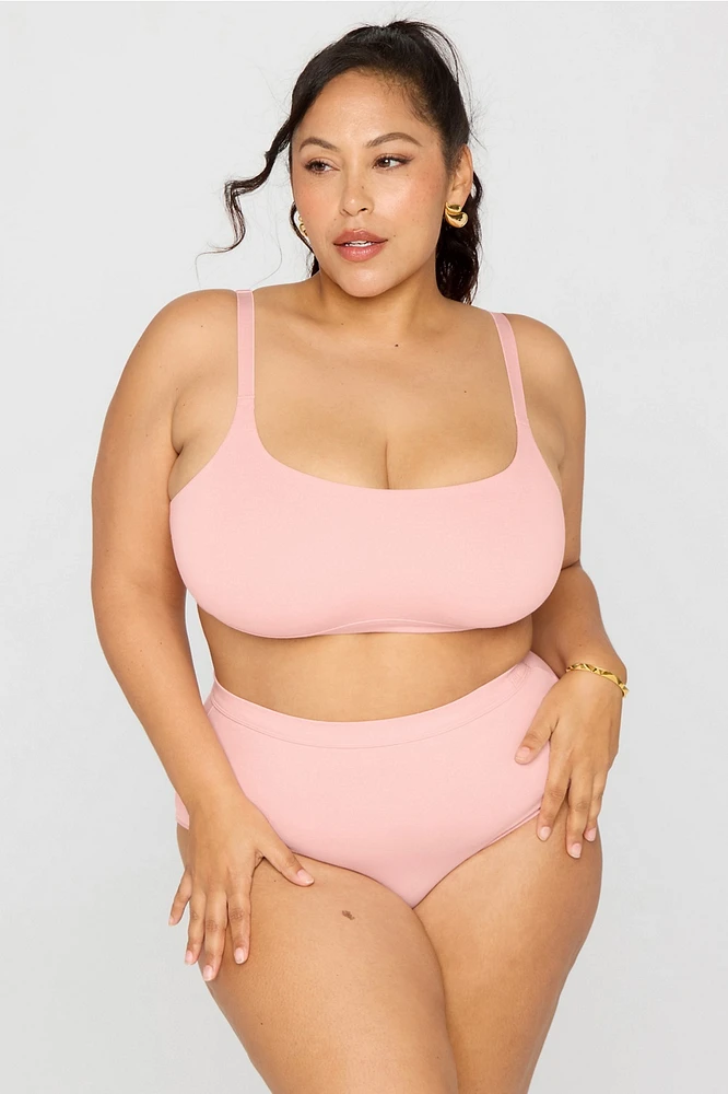 Snug Cotton Scoop Bralette