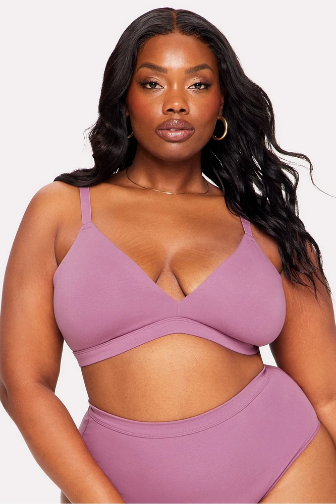 Snug Cotton Triangle Bralette
