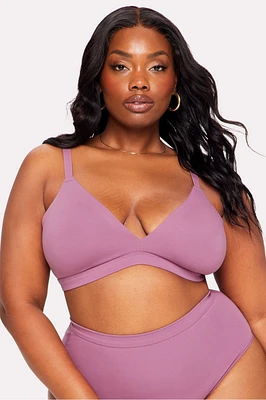 Snug Cotton Triangle Bralette
