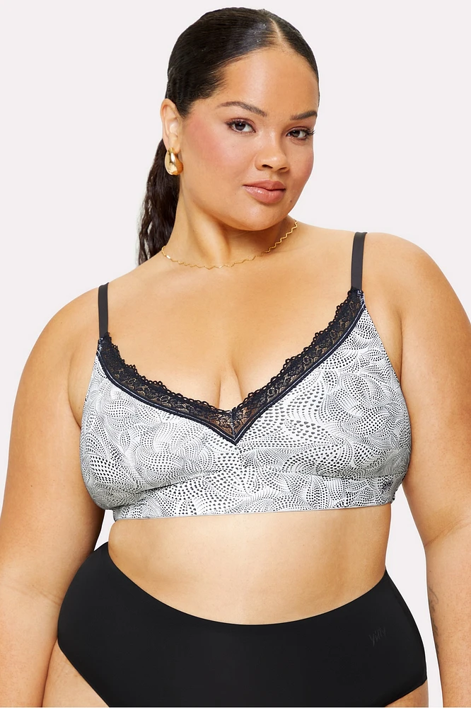 Smoothed Reality Lace Plunge Bra