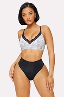 Smoothed Reality Lace Plunge Bra