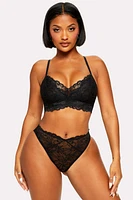 Smoothing Lace Mid Rise Brief