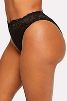 Smoothing Lace Mid Rise Brief