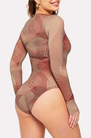 Nearly Naked Shapewear Longsleeve Bodysuit