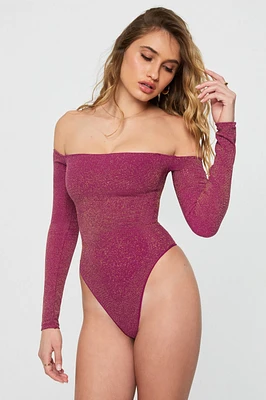 Nearly Naked Luxe Shapewear Off-The-Shoulder Bodysuit