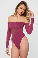 Nearly Naked Luxe Shapewear Off-The-Shoulder Bodysuit