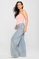 Snug Cotton Strappy Thong Bodysuit