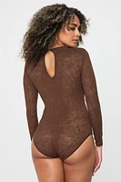 Hot Mesh Long Sleeve Bodysuit