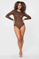 Hot Mesh Long Sleeve Bodysuit