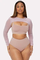 Sheer Mesh Shrug