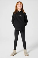 Girls Paneled Shine Legging