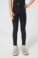 Girls Paneled Shine Legging