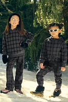 Girls Cozy Fleece Wide Leg Sweatpant