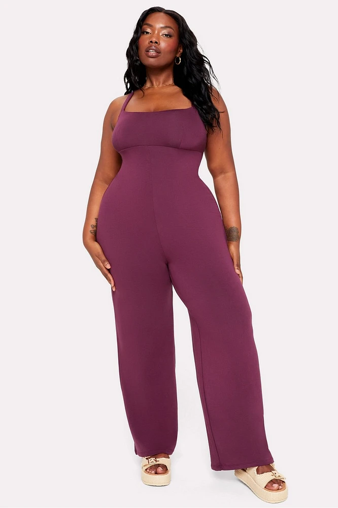 Smooth As Hell Criss Cross Back Jumpsuit