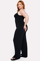 Smooth As Hell Mock Neck Halter Jumpsuit