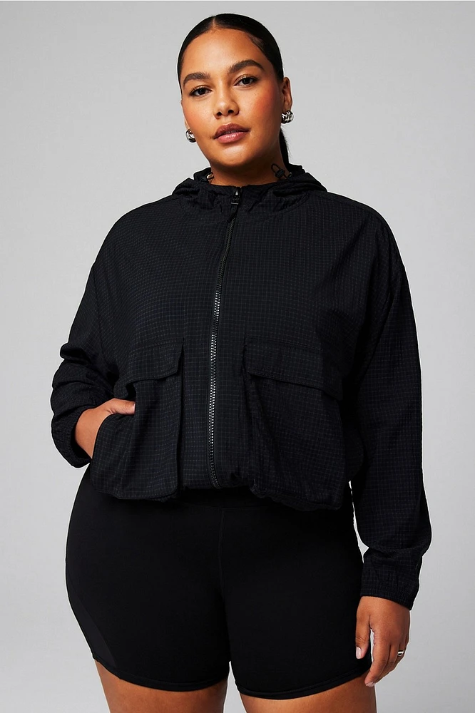 Ripstop Cropped Cargo Jacket