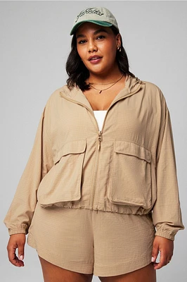 Ripstop Cropped Cargo Jacket