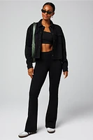 Cozy Fleece Cropped Shirt Jacket