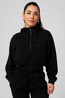 Cold Weather Full-Zip Cropped Hoodie