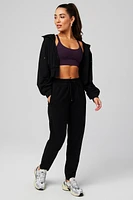 Cold Weather Full-Zip Cropped Hoodie