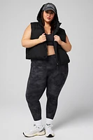 Essential Cropped Hooded Puffer Vest