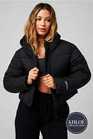 Essential Cropped Hooded Puffer