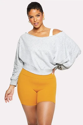 Everyday Off-The-Shoulder Sweatshirt