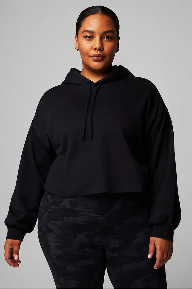 Cozy Fleece Cropped Hoodie