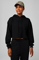 Cozy Fleece Cropped Hoodie