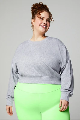 Year Round Terry Cropped Sweatshirt