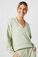 Cozy Fleece V-Neck Sweatshirt