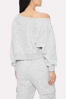 Bling Thing Off-The-Shoulder Sweatshirt