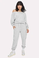 Bling Thing Off-The-Shoulder Sweatshirt